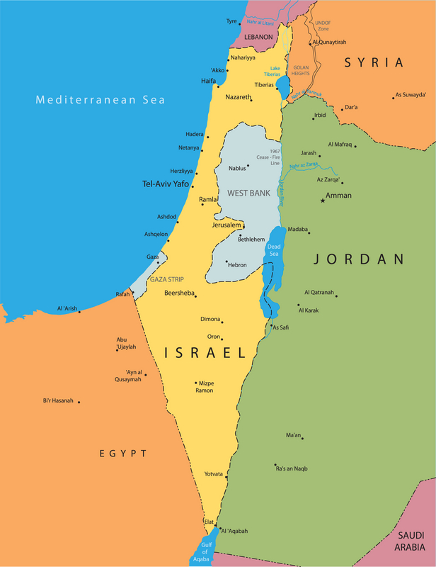 Map of Israel